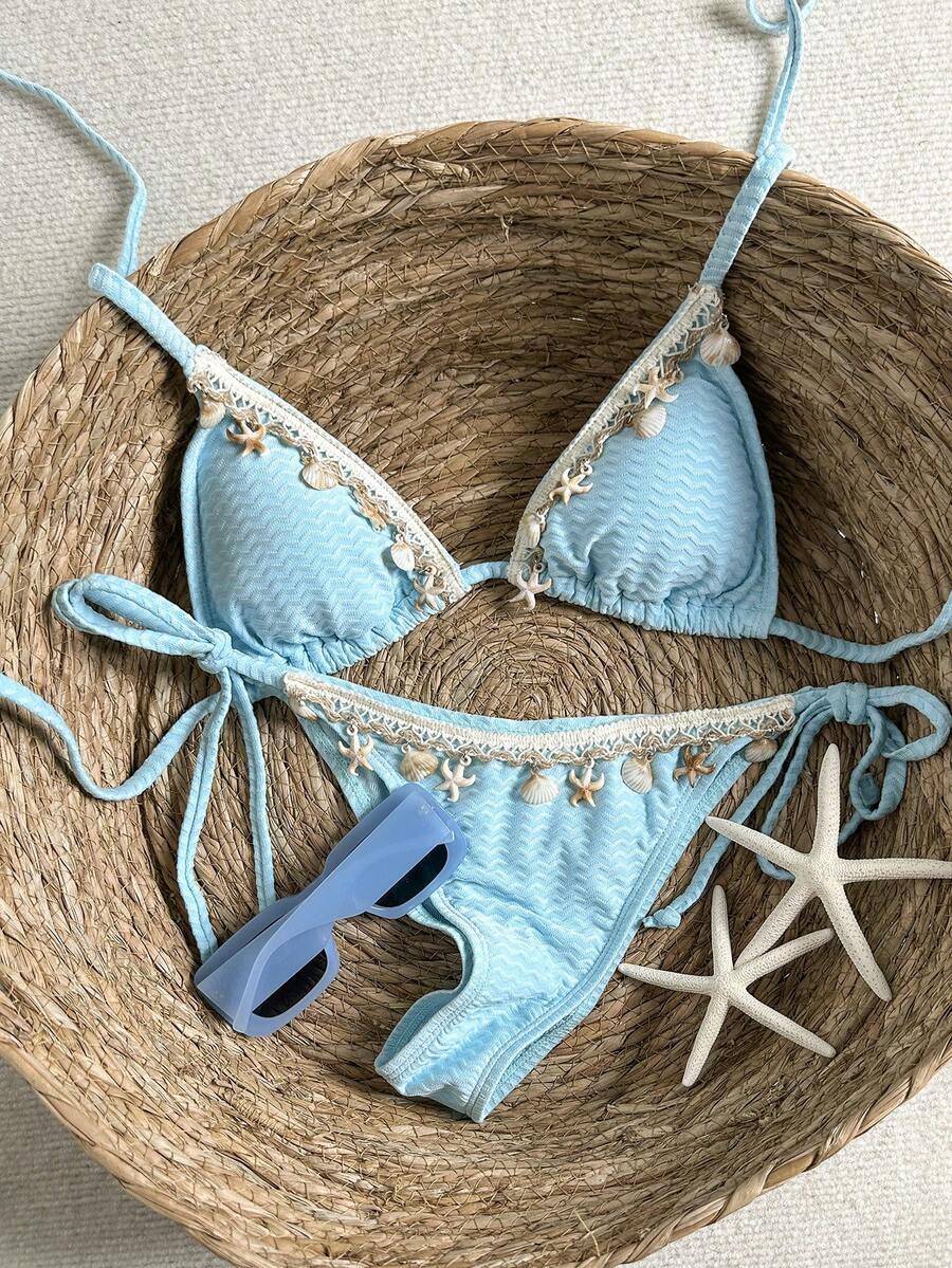 Bikini set sa vezom i čipkom