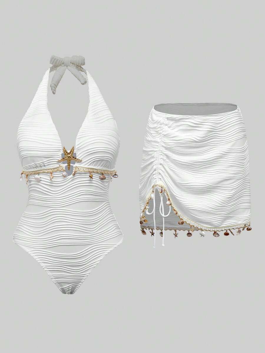 Elegantni set  kupaći Morska Zvezda & Školjka Jednodelni