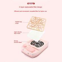 DENGXUN 1pc USB Powered Nail Dust Collector, Acrylic Nail Dust Collector, Nail Dust Vacuum Cleaner, Manicure Cleaning Tool - Nail Dust Extractor, Suitable For Home And Nail Salon Use. Great Gift For Friends On Holidays
