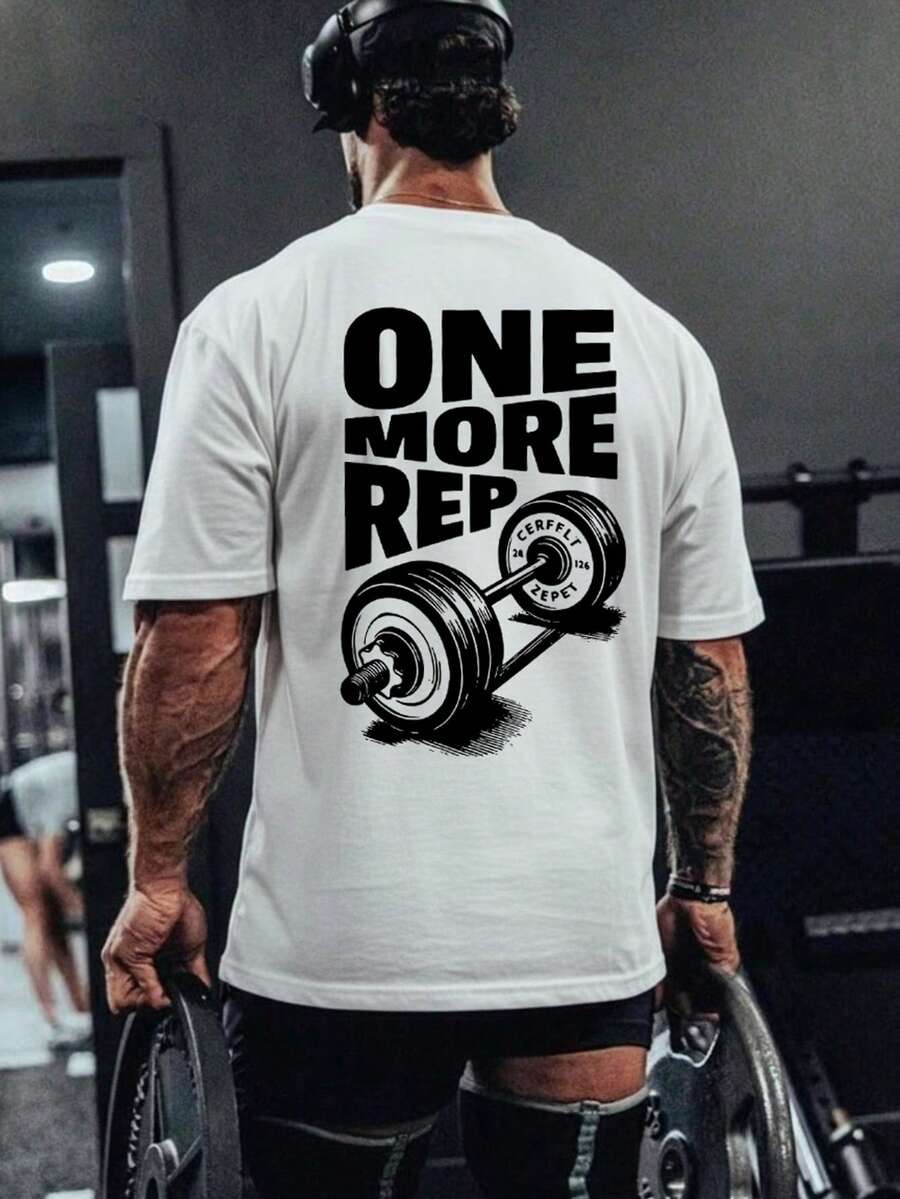 Muška majica kratkih rukava sa štampom "One More Time"