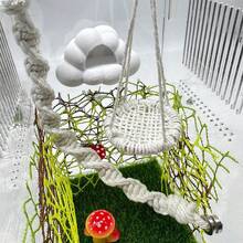 1pc Magnetic Jumping Spider Bridge, Mini House, Small Pet Hammock, Flexible Magnetic Design, Rope Net Structure Meets Climbing Instinct, Compact Shape Suitable For Breeding Environment, Applicable For Jumping Spiders, Crabs And Other Small Pets