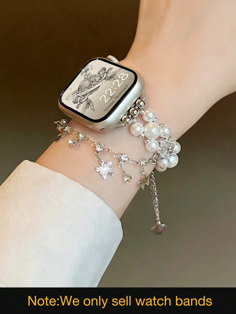 Luksuzna metalna narukvica za sat za žene u zlatnoj boji sa lancem, odgovara za 38/40/41/44/45/49/42/46 mm za Apple Watch S11/SE3/Ultra3/Ultra/SE/SE2/10/9/8/7/6/5/4/3/2/1