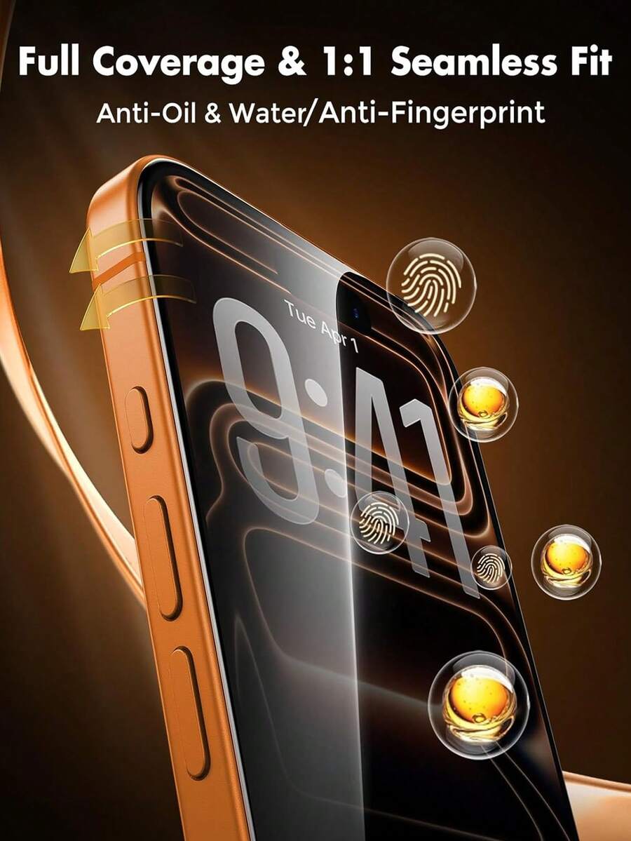 Pakovanje od 3 ultra izdržljiva HD kaljena stakla za zaštitu celog ekrana, kompatibilna sa iPhone 18 Pro/18 Pro Max/17/17Pro/17Air/17Pro Max, 16/16Pro/16Plus/16Pro Max, 15/15Plus/15Pro/15Pro Max, 14/14Plus/14Pro/14Pro Max/13/13Pro/13Pro Max/12/11/11Pro/11