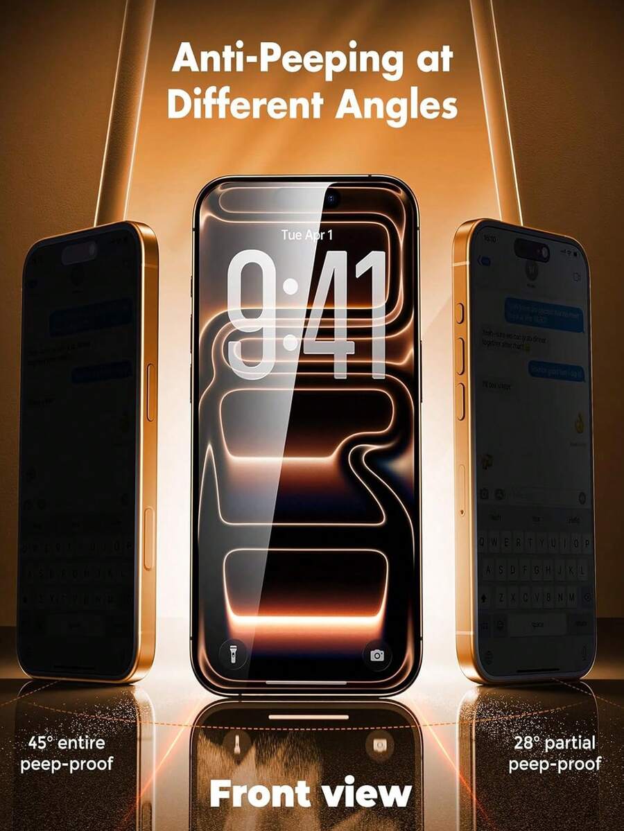 Pakovanje od 3 ultra izdržljiva HD kaljena stakla za zaštitu celog ekrana, kompatibilna sa iPhone 18 Pro/18 Pro Max/17/17Pro/17Air/17Pro Max, 16/16Pro/16Plus/16Pro Max, 15/15Plus/15Pro/15Pro Max, 14/14Plus/14Pro/14Pro Max/13/13Pro/13Pro Max/12/11/11Pro/11