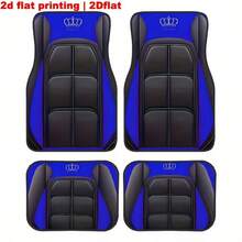 4pcs Universal Car Floor Mats - Anti-Slip All-Weather Protection Set, Dust-Proof & Scratch-Resistant For Sedan/SUV/Pickup