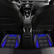 4pcs Universal Car Floor Mats - Anti-Slip All-Weather Protection Set, Dust-Proof & Scratch-Resistant For Sedan/SUV/Pickup