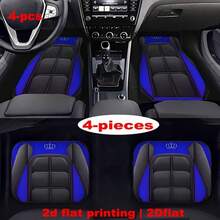 4pcs Universal Car Floor Mats - Anti-Slip All-Weather Protection Set, Dust-Proof & Scratch-Resistant For Sedan/SUV/Pickup