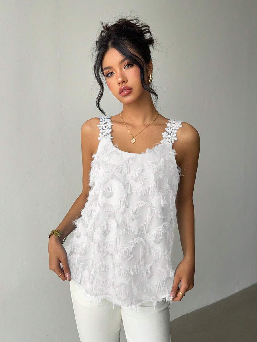 Ženska Elegantna Casual Čipkana Majica