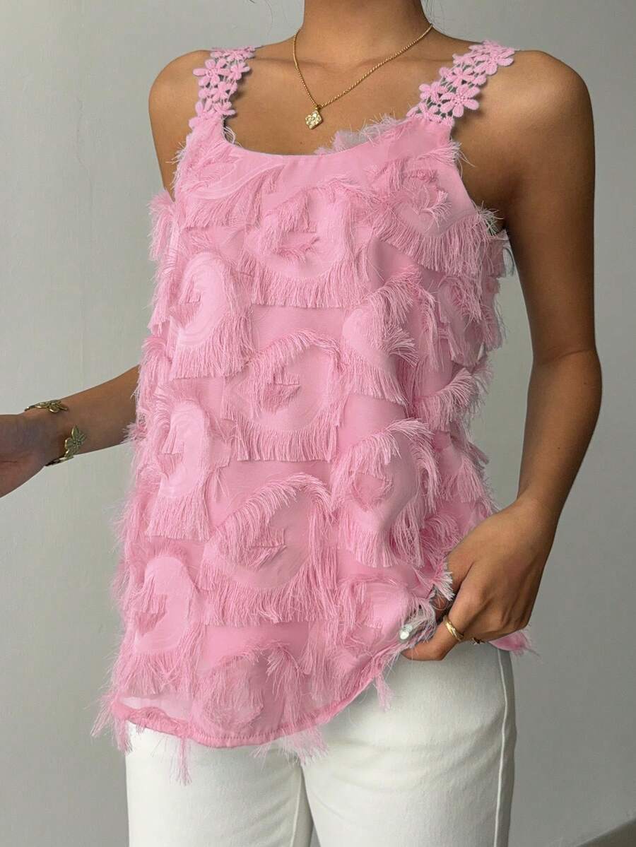 Ženska Elegantna Casual Čipkana Majica