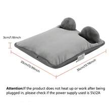 Hailicare Electric Foot Warmer Pad, Soft Plush Surface, Home Foot Warmer Pad, 4 Temperature Settings, 4 Timer Functions, Fast Heating, Suitable For Bed, Office, Under Desk And More