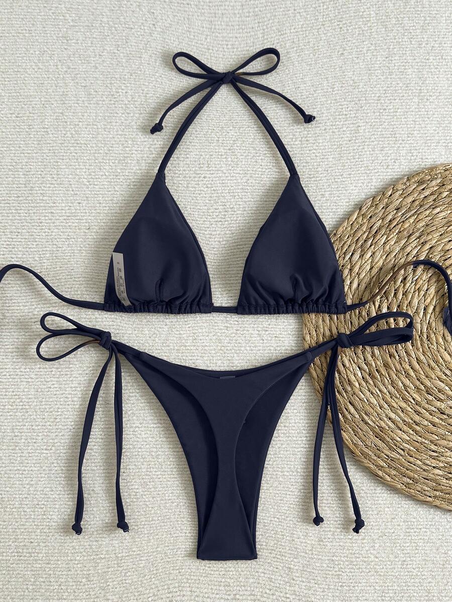 Ženski Bikini Set sa Halter Krojem i Dekoracijom od Kristala