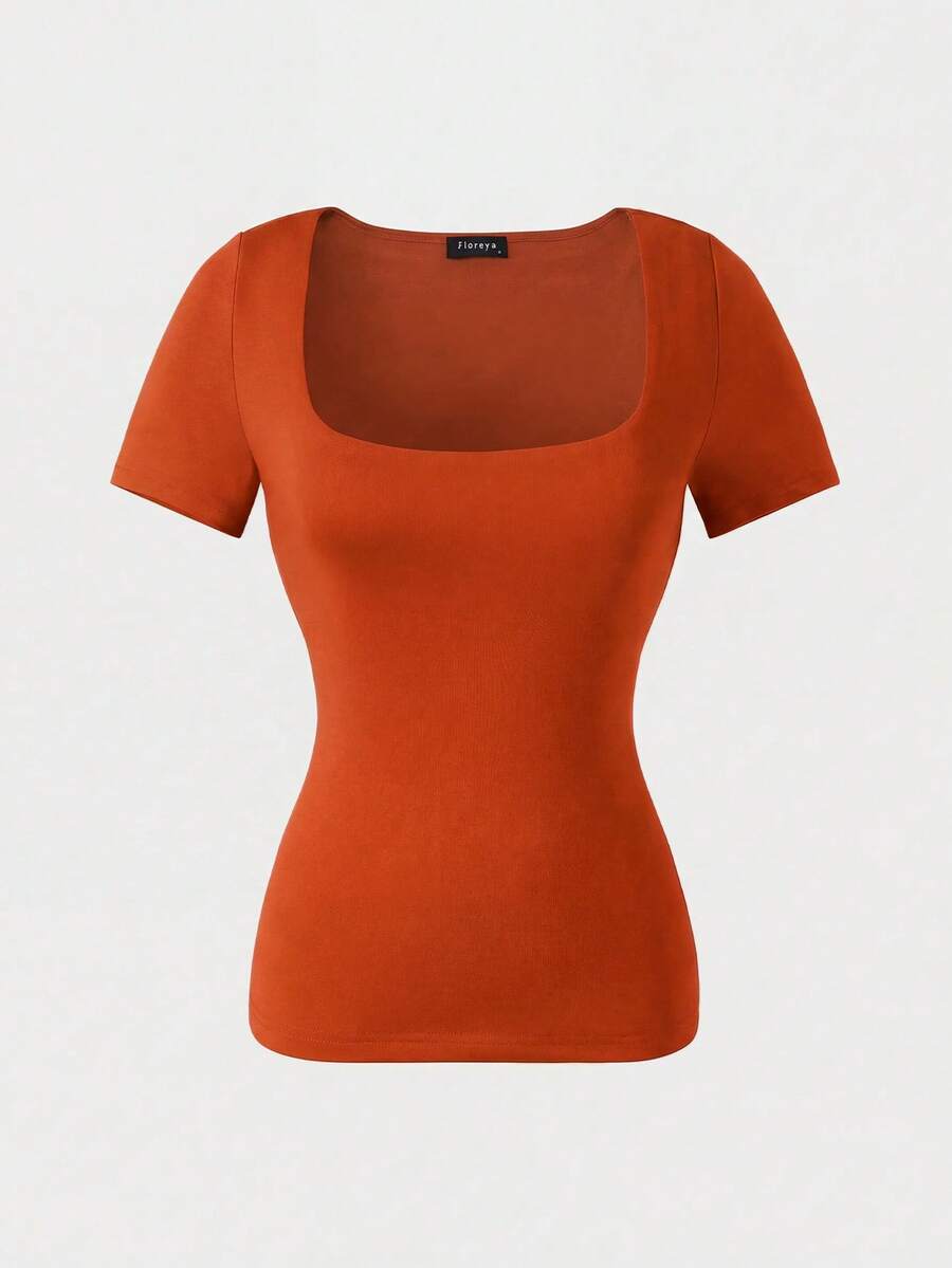 Casual Elegant Majica Kratkih Rukava sa Okruglim Izrezom