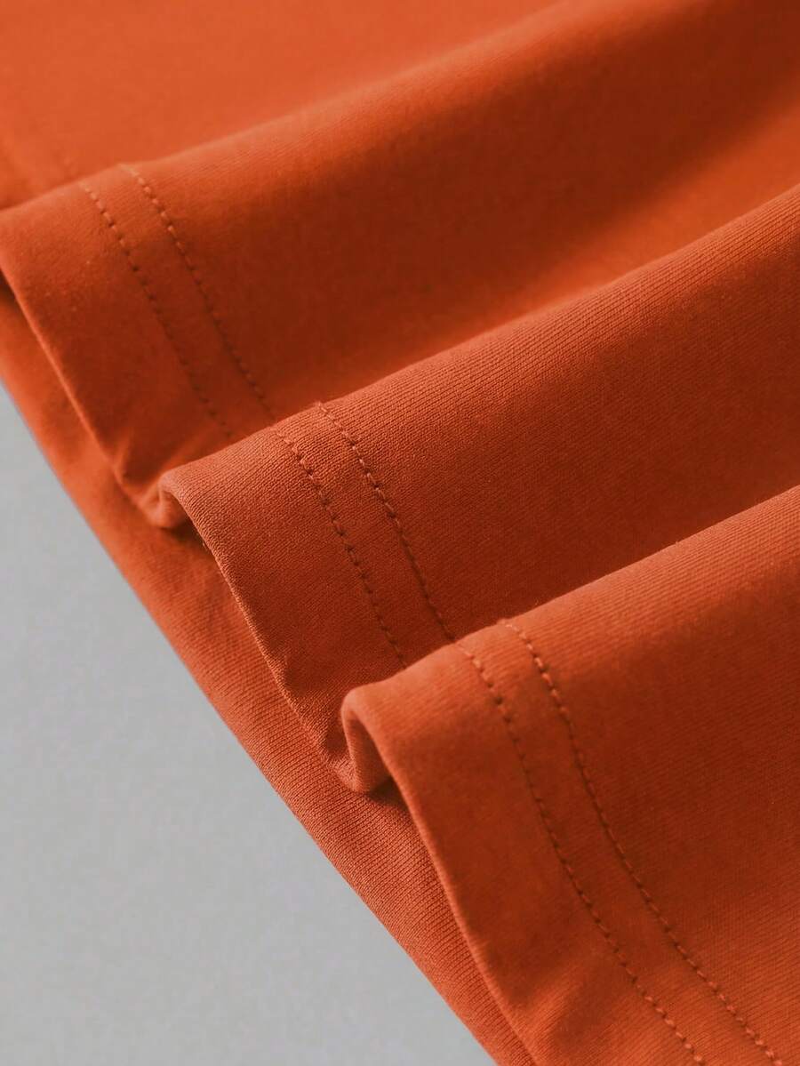 Casual Elegant Majica Kratkih Rukava sa Okruglim Izrezom