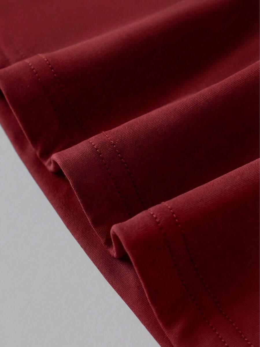Casual Elegant Majica Kratkih Rukava sa Okruglim Izrezom