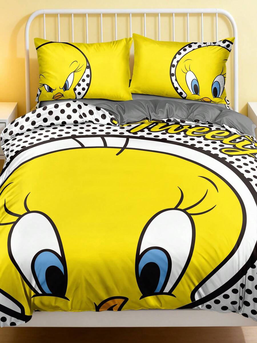 LOONEY TUNES Set od 3 komada  jorgan-navlake sa Cui Di printom, od brušenog materijala