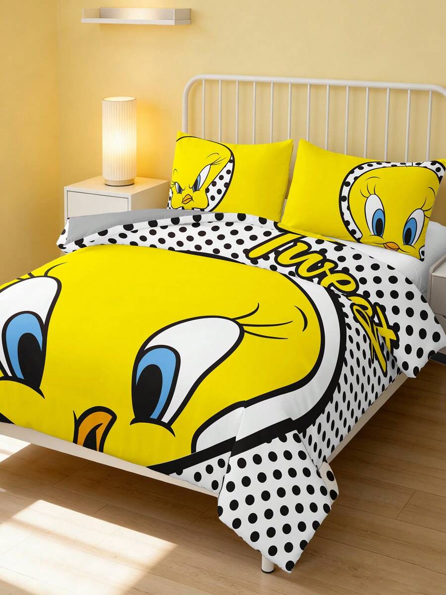 LOONEY TUNES Set od 3 komada  jorgan-navlake sa Cui Di printom, od brušenog materijala