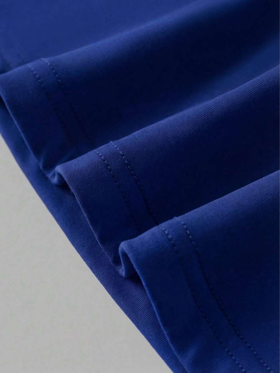 Casual Elegant Majica Kratkih Rukava sa Okruglim Izrezom
