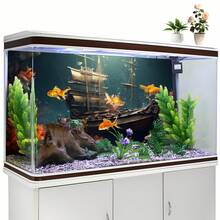 Red Coral Reef Shipwreck, Aquarium Background Painting, Aquarium Background Sticker, Reptile Cage Background Sticker, Self-Adhesive Front, Aquarium Landscape Decor, Aquarium Decorations