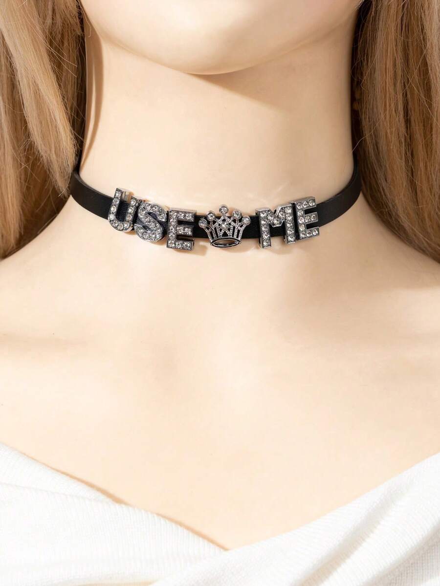 Seksi ogrlica-čoker od PU kože