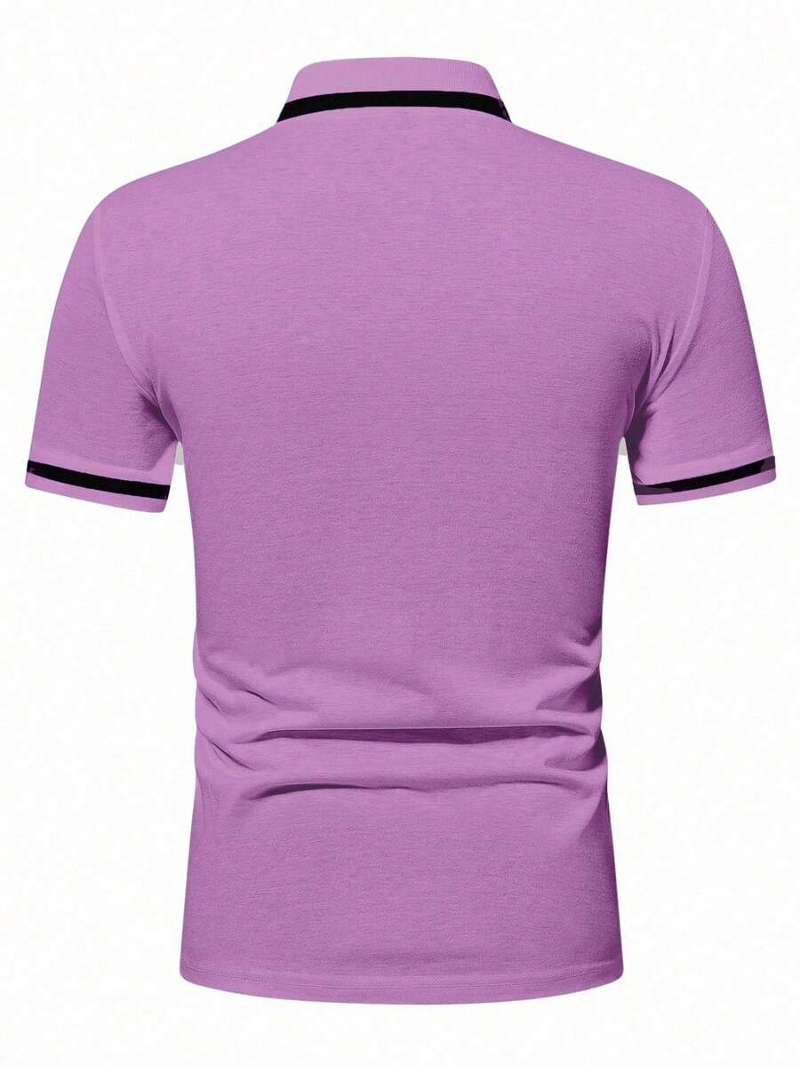 Muška formalna polo majica od pamuka sa kontrastnim detaljima