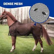 Equestrian Supplies Summer Anti-Mosquito Anti-Fly Bites Horse Mesh Breathable Adjustable Horse Clothing