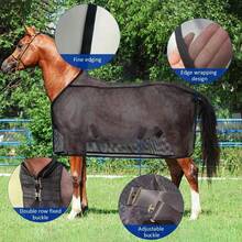 Equestrian Supplies Summer Anti-Mosquito Anti-Fly Bites Horse Mesh Breathable Adjustable Horse Clothing