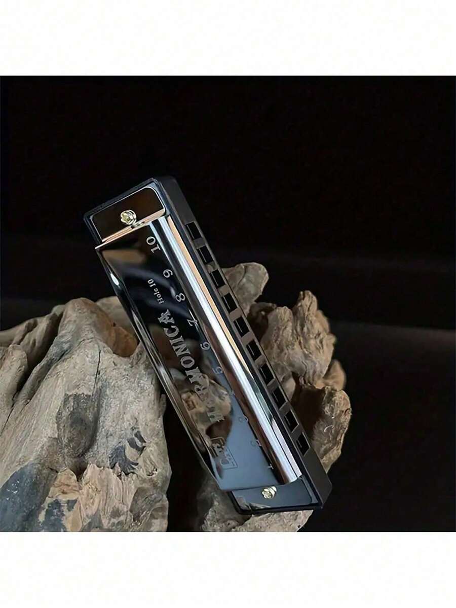 Metalna profesionalna blues harmonika sa 10 otvora