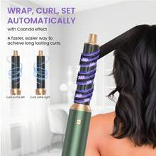 UKLISS 5-In-1 Professional Styling Brush Set (Hot Air Brush + Straightening Brush + Auto Curling Iron)