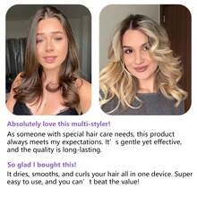 UKLISS 5-In-1 Professional Styling Brush Set (Hot Air Brush + Straightening Brush + Auto Curling Iron)