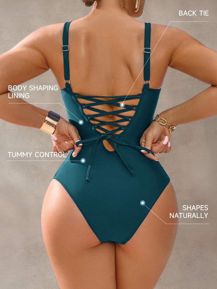 Shapewave Ženski kupaćii kostim sa kontrolom stomaka elegantan i ležeran