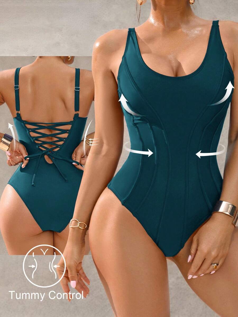Shapewave Ženski kupaćii kostim sa kontrolom stomaka elegantan i ležeran