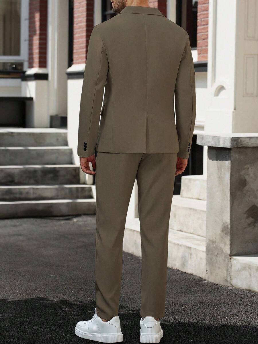 Muški poslovni formalni set sako sa reverom i pantalonama