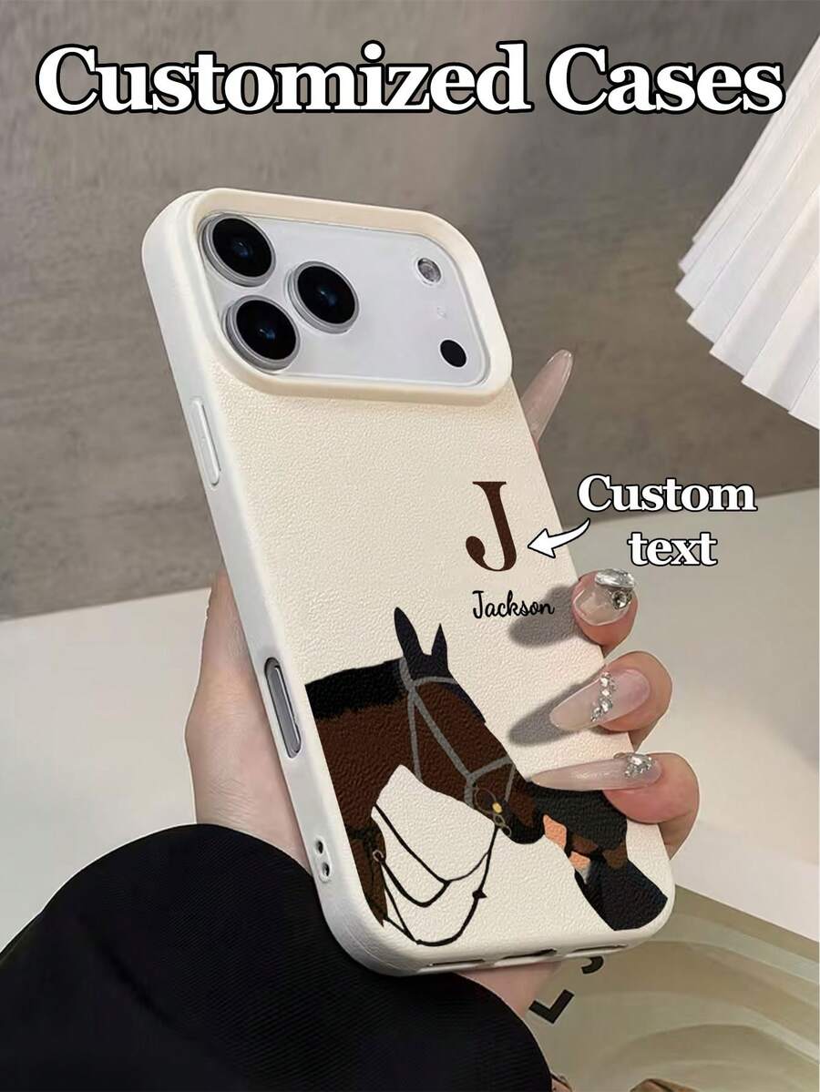 Futrola za telefon sa dizajnom  konja, kompatibilna sa 17 Pro Max/17 Air/16E/16 Pro Max/15/14 Plus/13/12/11, S24/20 Ultra/A52S/A31 A21S/A13/A05S, Note 13 Pro Plus/Note 10/Note 12C/Note 13C,