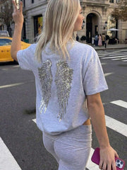 Angel Wing  Casual Majica sa Kratkim Rukavima