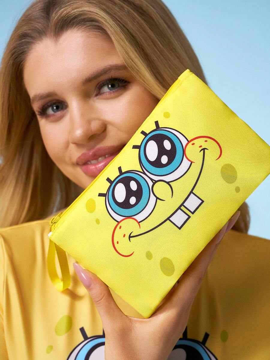 SpongeBob SquarePants  lagana kozmetička torba od RPET sa štampanim crtanim uzorkom