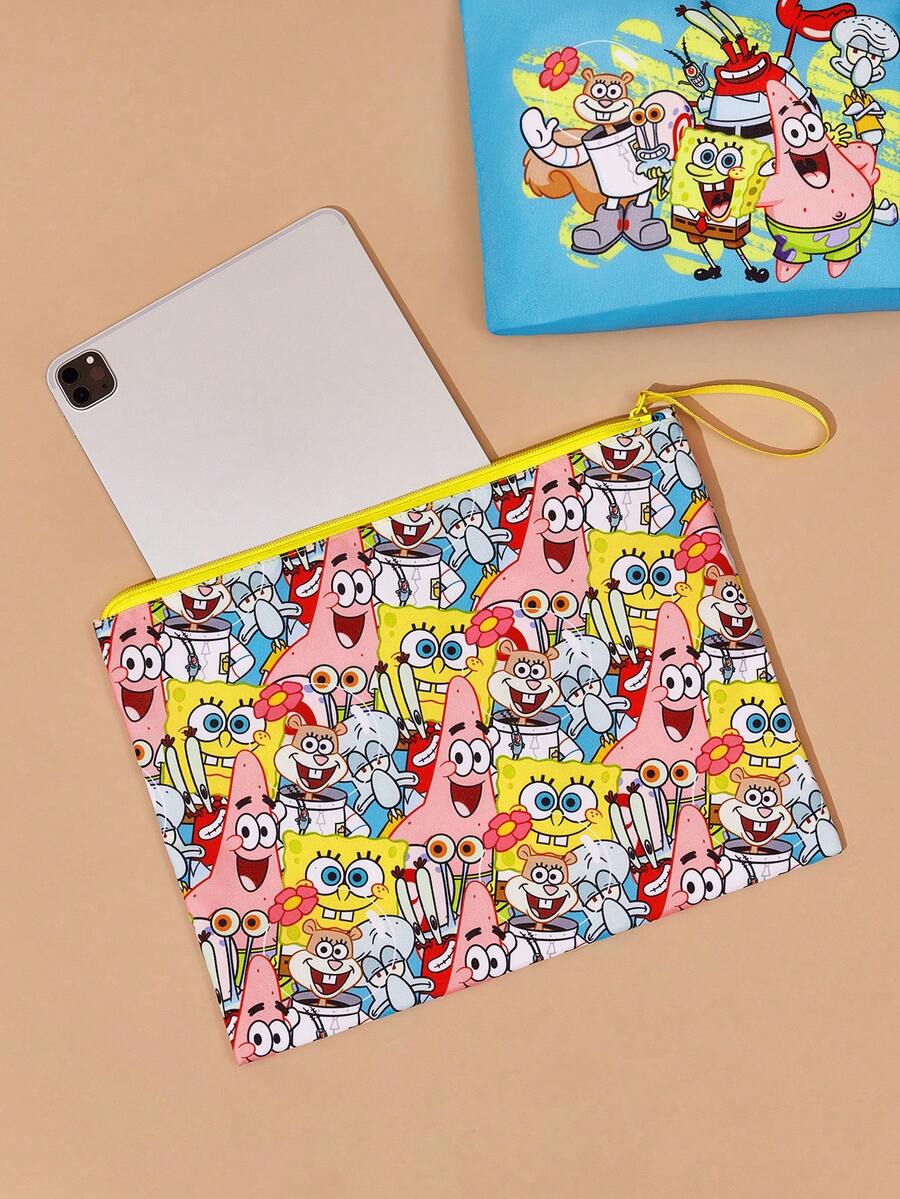 SpongeBob SquarePants  lagana kozmetička torba od RPET sa štampanim crtanim uzorkom