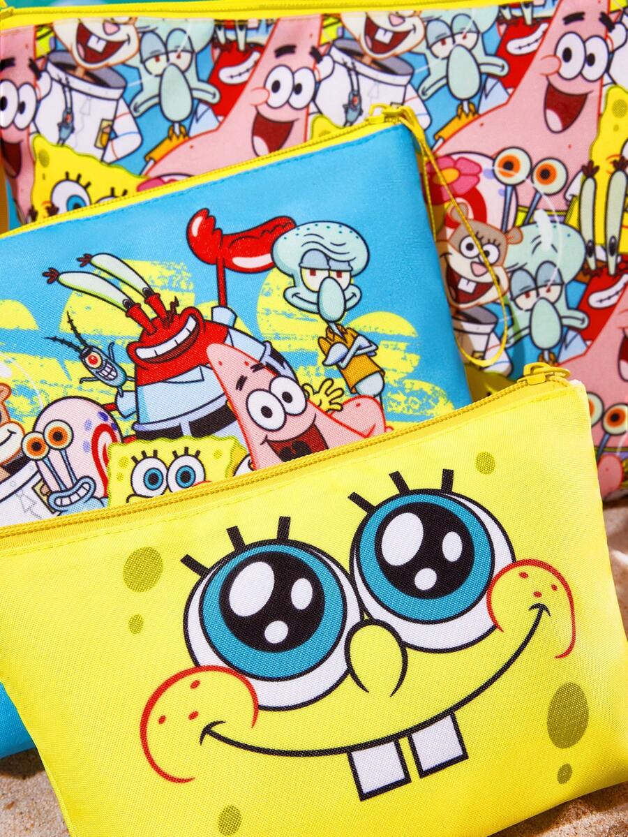 SpongeBob SquarePants  lagana kozmetička torba od RPET sa štampanim crtanim uzorkom