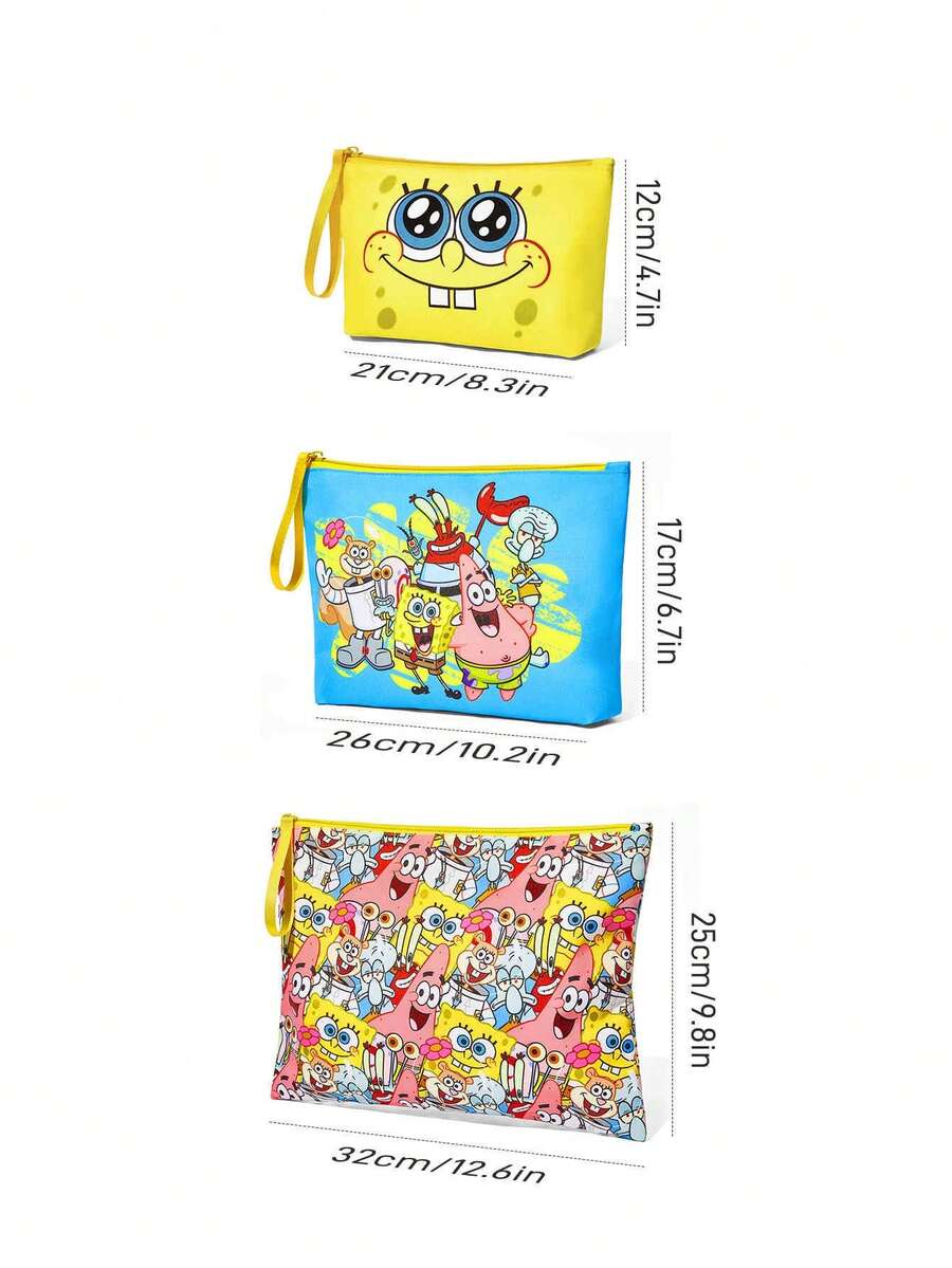 SpongeBob SquarePants  lagana kozmetička torba od RPET sa štampanim crtanim uzorkom