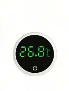 Aquarium Heater And Thermometer Set: Smart LED Digital Display, Thermometer With Adhesive Backing Suitable For Fish Tank, Real-Time Water Temperature Monitoring, Precise Temperature Measurement, Compact Design, Temperature Range 0-60°C