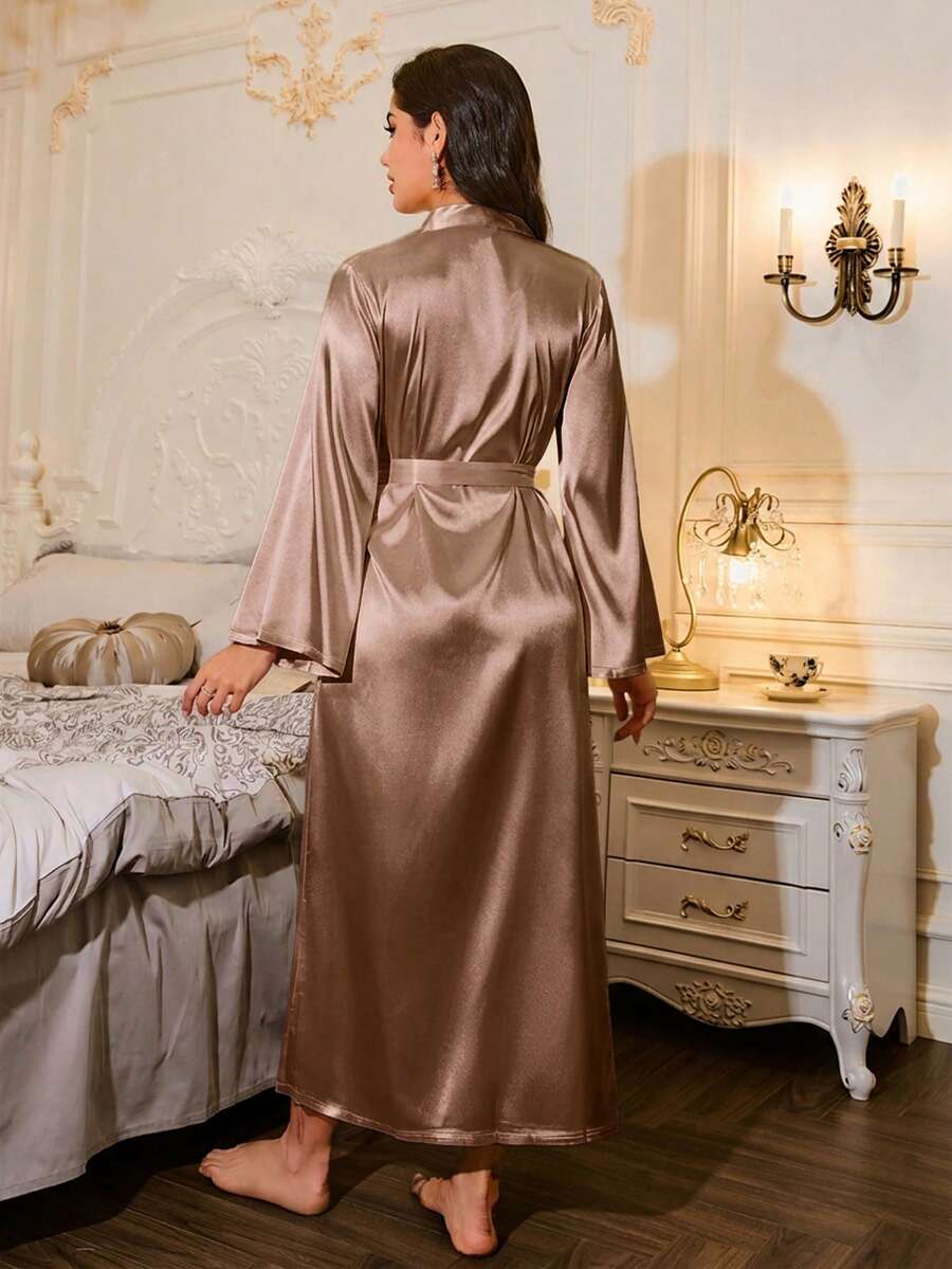 Francuska elegantna bademantil haljina