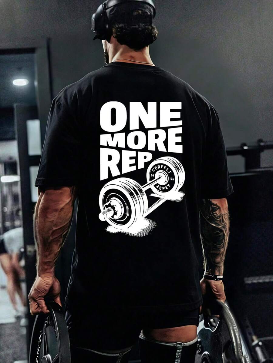 Muška majica kratkih rukava sa štampom "One More Time"