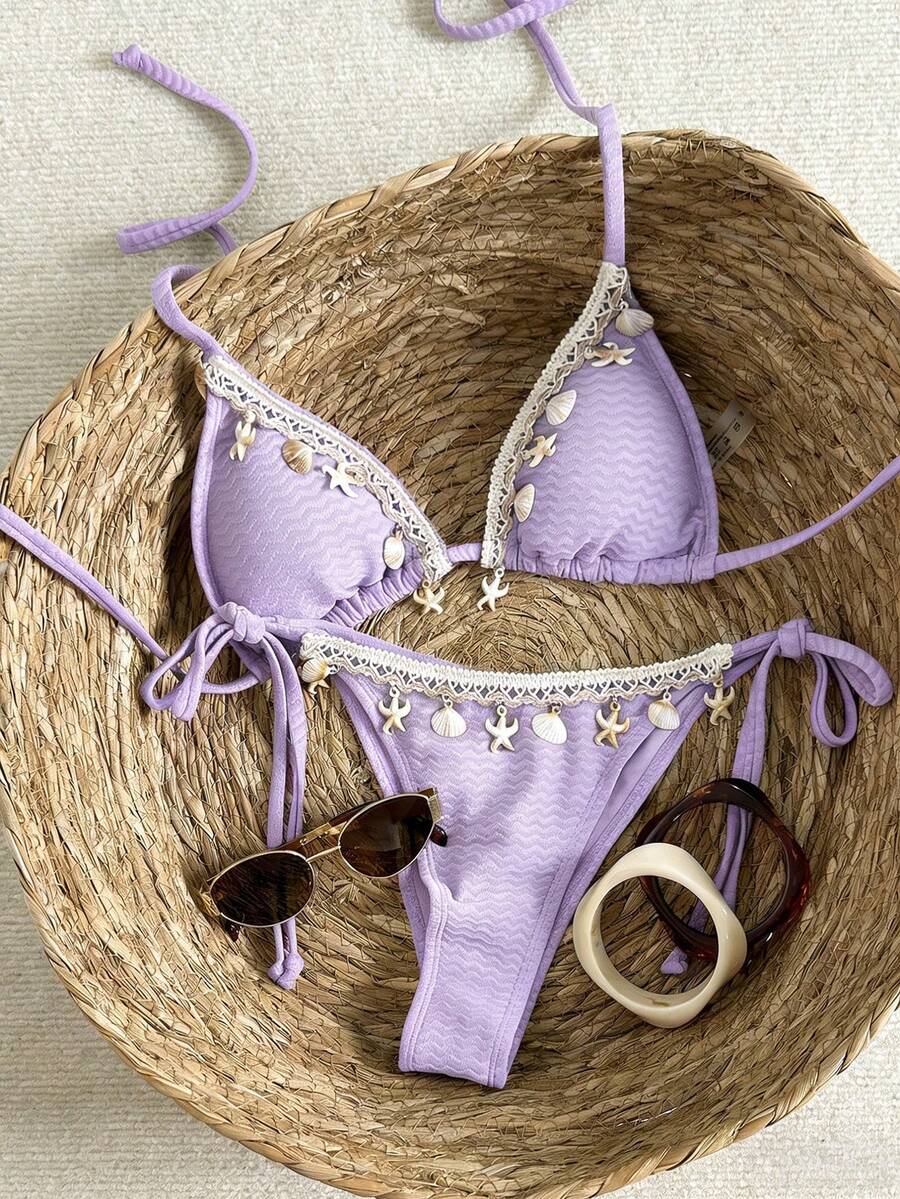 Bikini set sa vezom i čipkom
