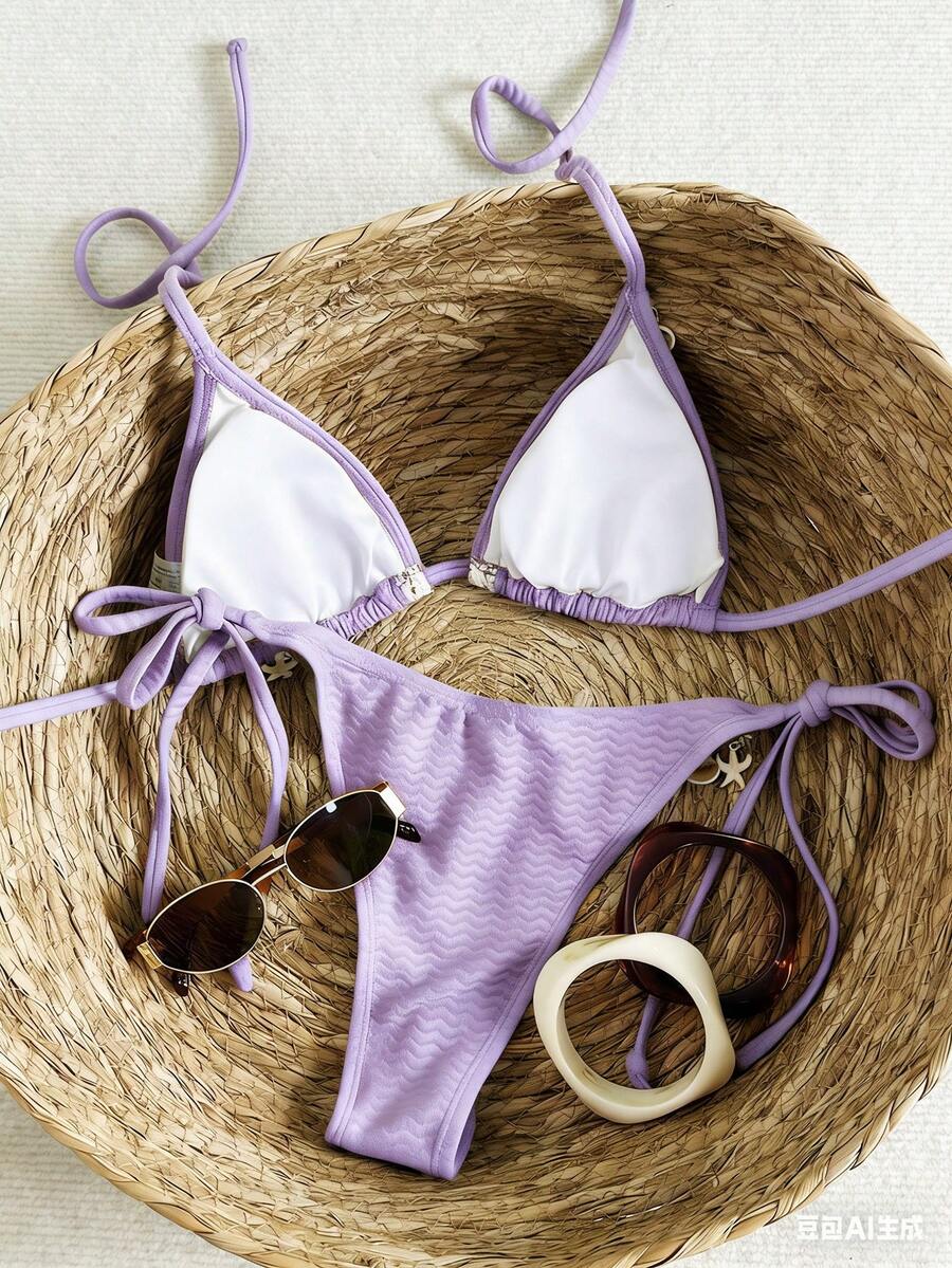 Bikini set sa vezom i čipkom