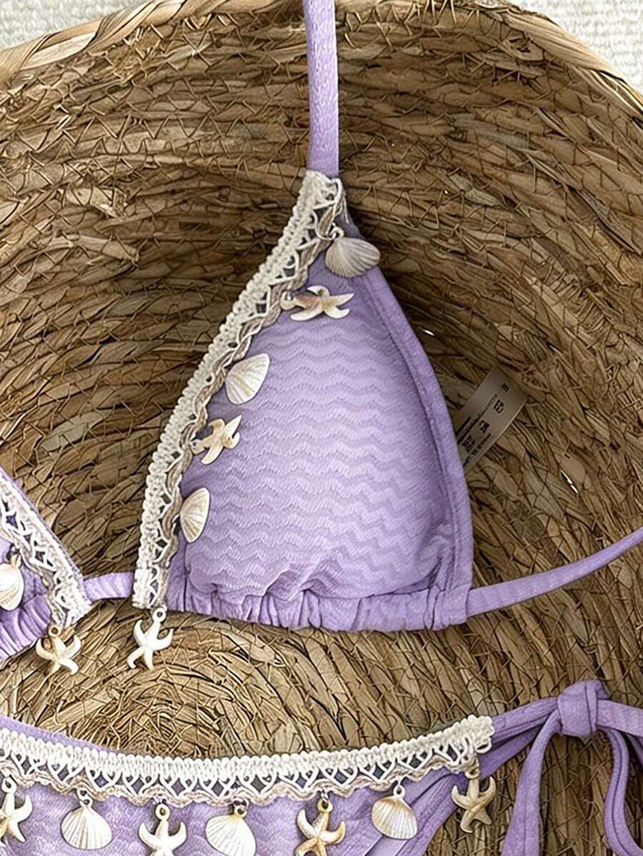 Bikini set sa vezom i čipkom