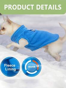 1pc Customizable Pet Hoodie With Leash Ring, Soft & Comfortable Autumn/Winter Small Dog Vest, Suitable For Poodle, Yorkshire Terrier, Chihuahua And Other Small Breeds, Warm & Cozy Dog Clothing For Winter
