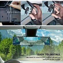 High Definition Car Rearview Mirror, Universal Clip-On Panoramic Rearview Mirror For Cars, SUVs, Trucks, And Vehicles