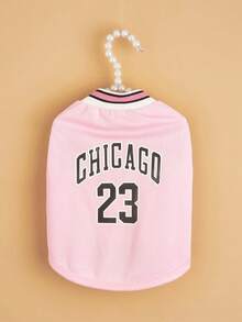1pc Pet Clothes, Lightweight Breathable Sports Mesh Basketball Jersey For Small/Medium/Large Dogs, Suitable For Summer