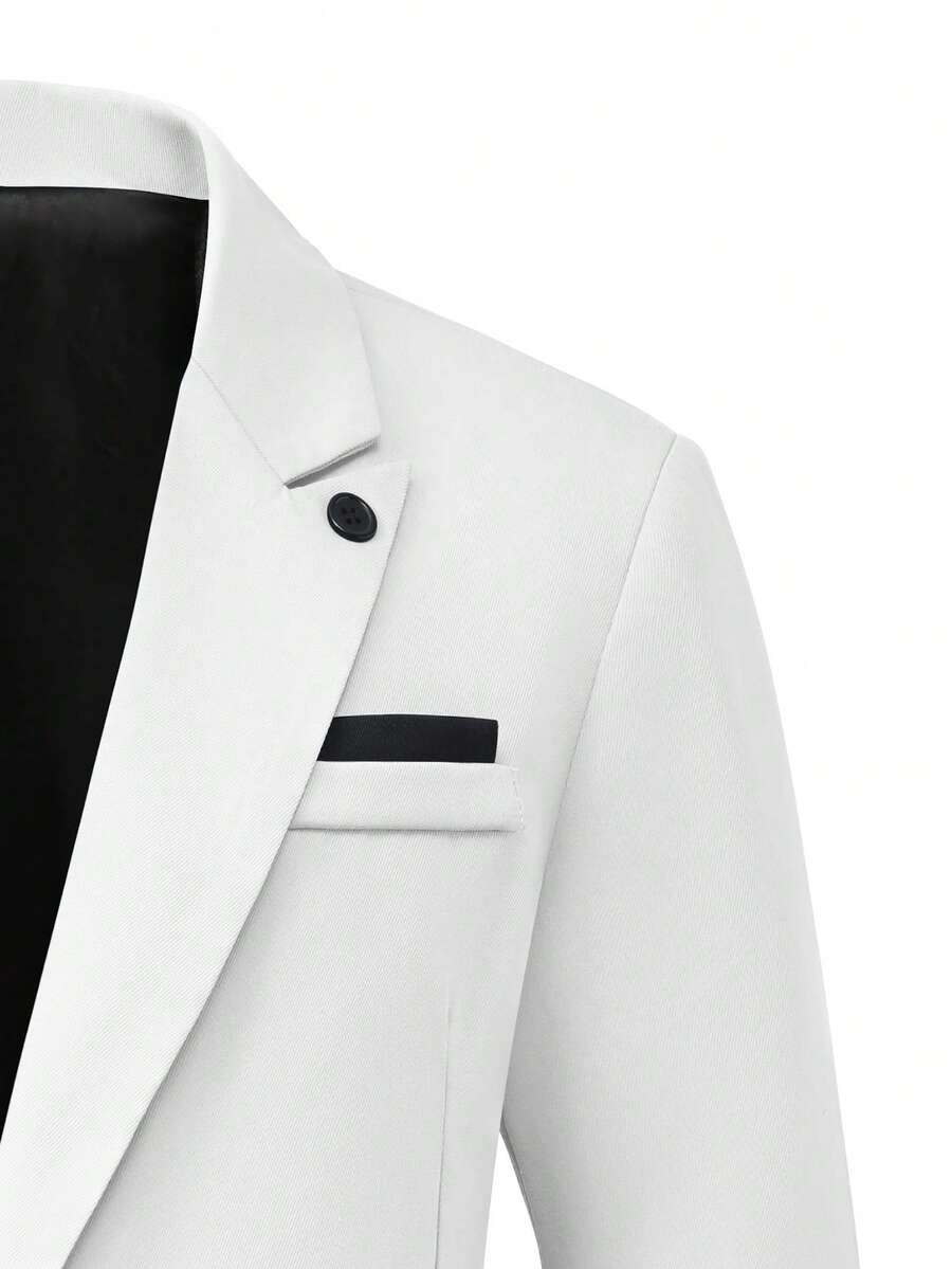 Muški poslovni set sa užim krojem, sako sa špicastim reverima i pantalone