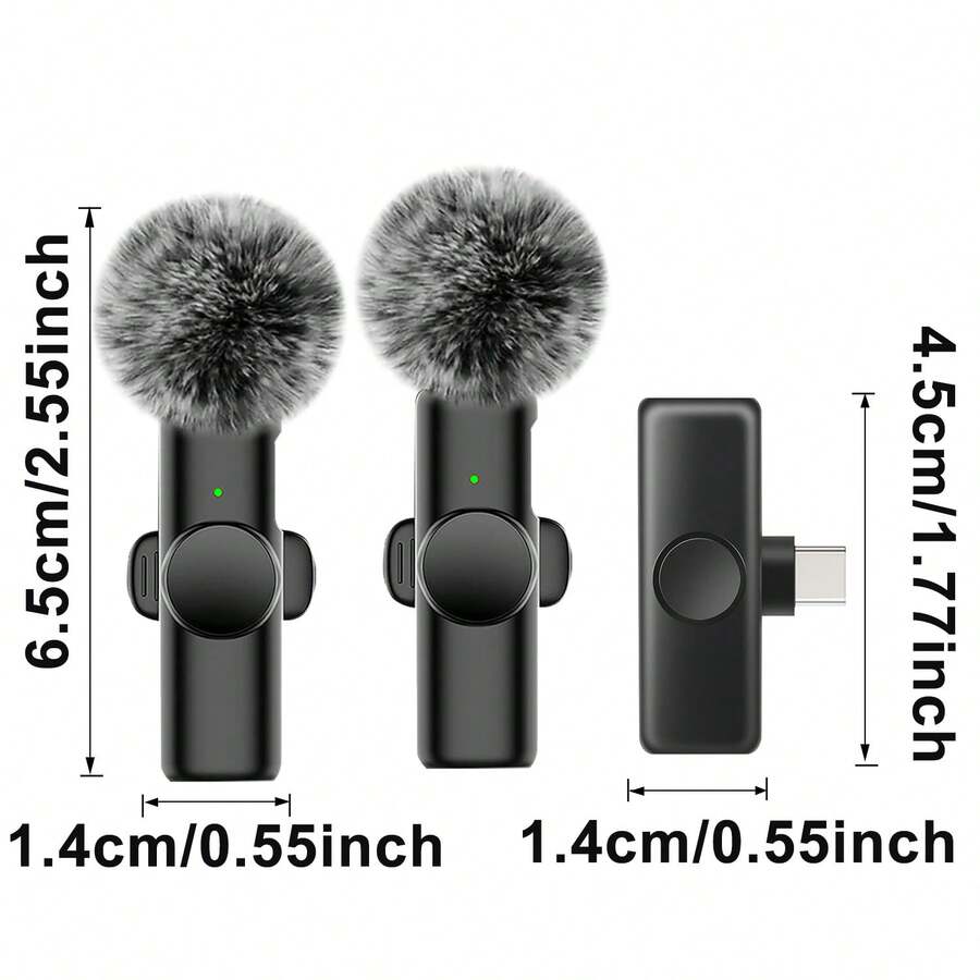 2.4G bežični mikrofon sa štipaljkom, Type-C interfejs, plug and play