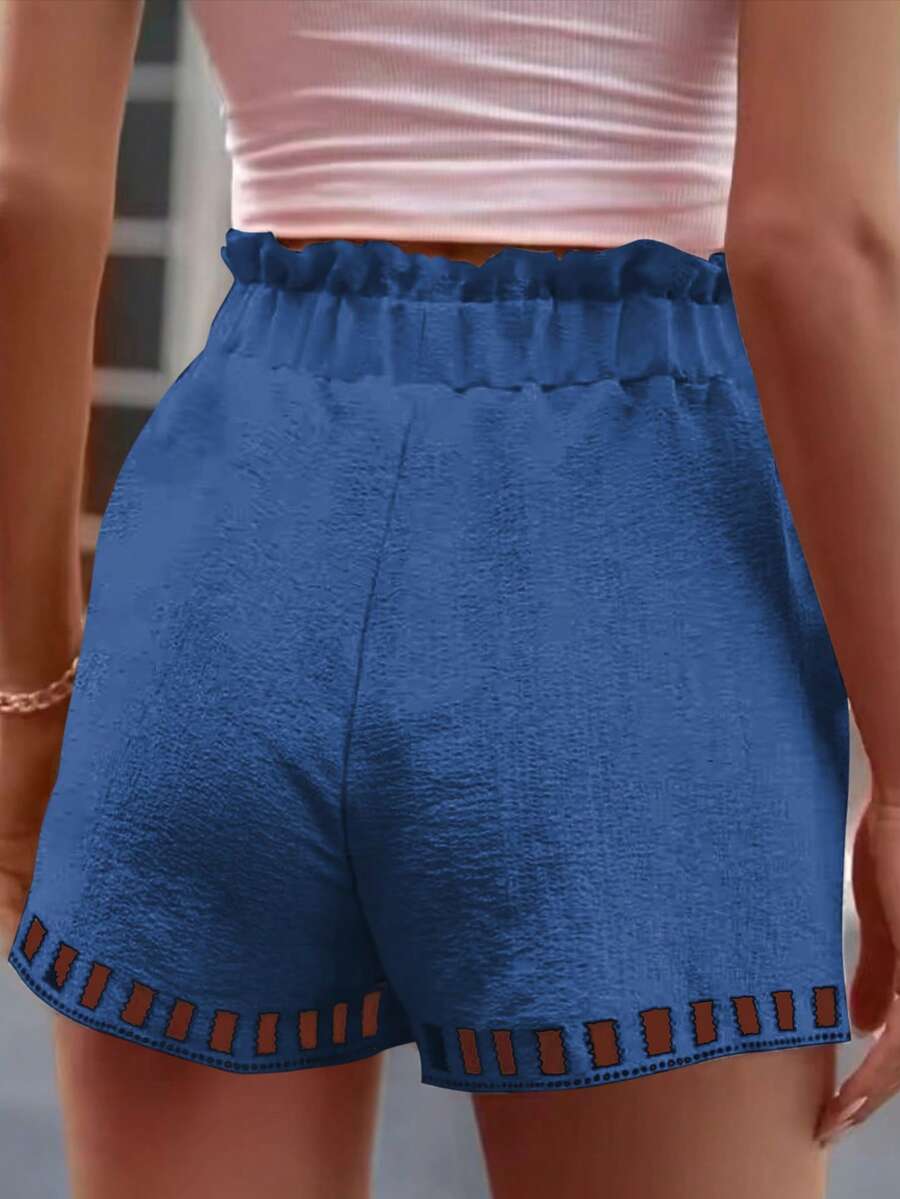 Ženski Casual Solid Šorts sa Pojasom